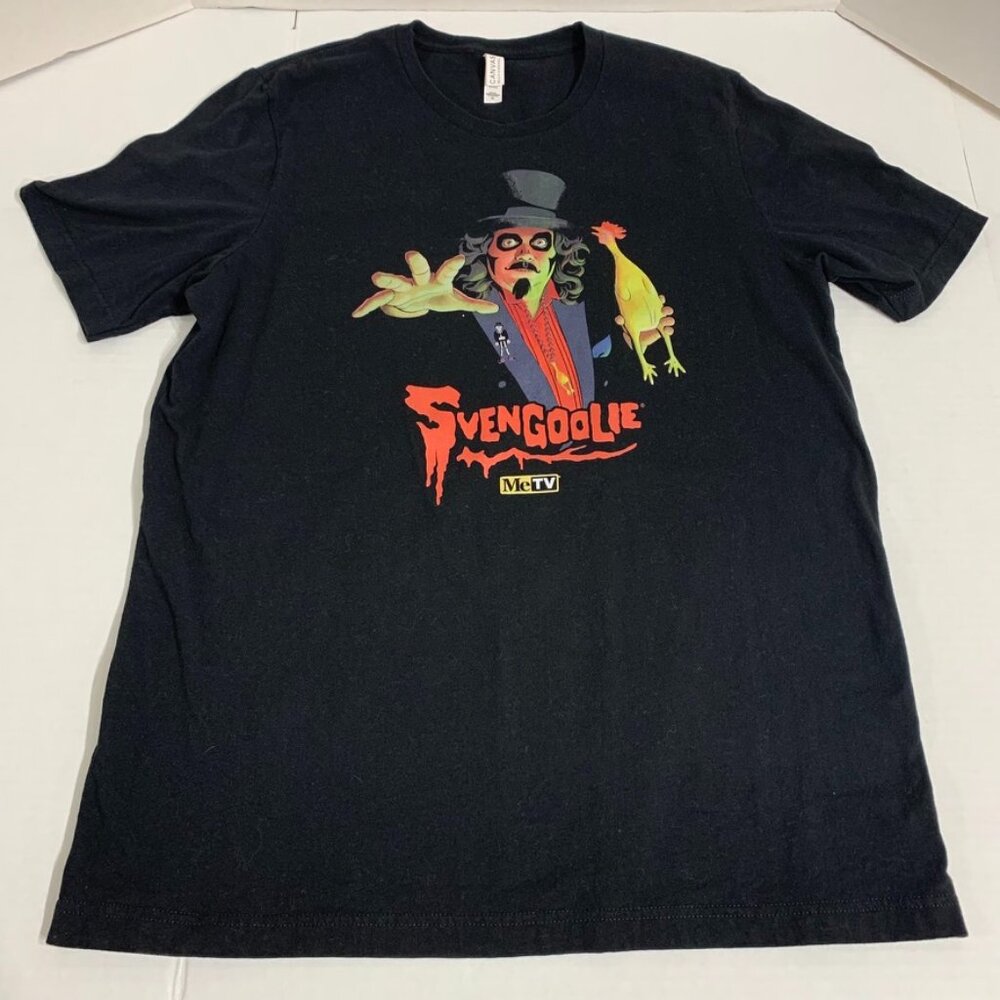 Svengoolie Black Graphic T Shirt Mens XL